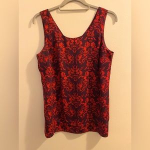 CAbi Cameo Purple and Pink Layered Tank, size M